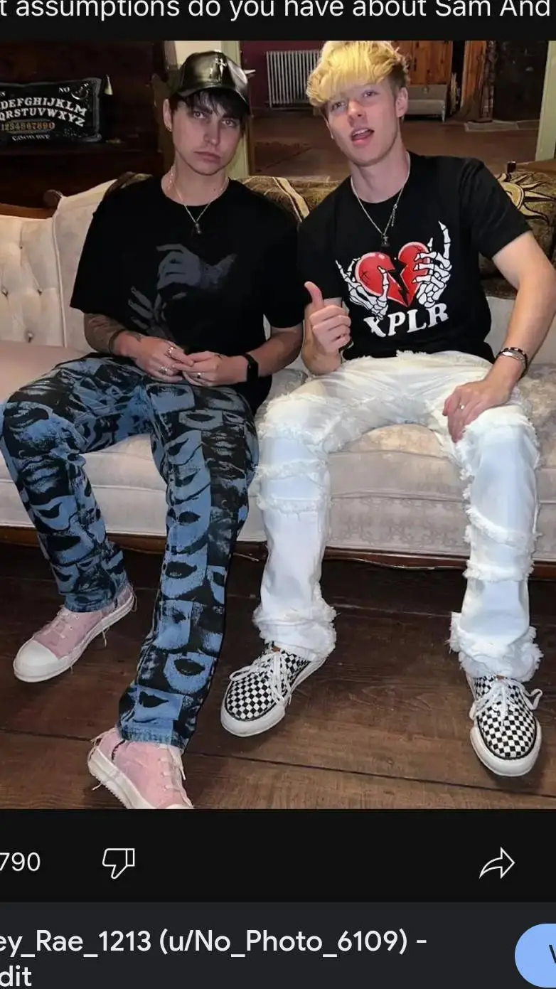 ai character: sam and Colby  background