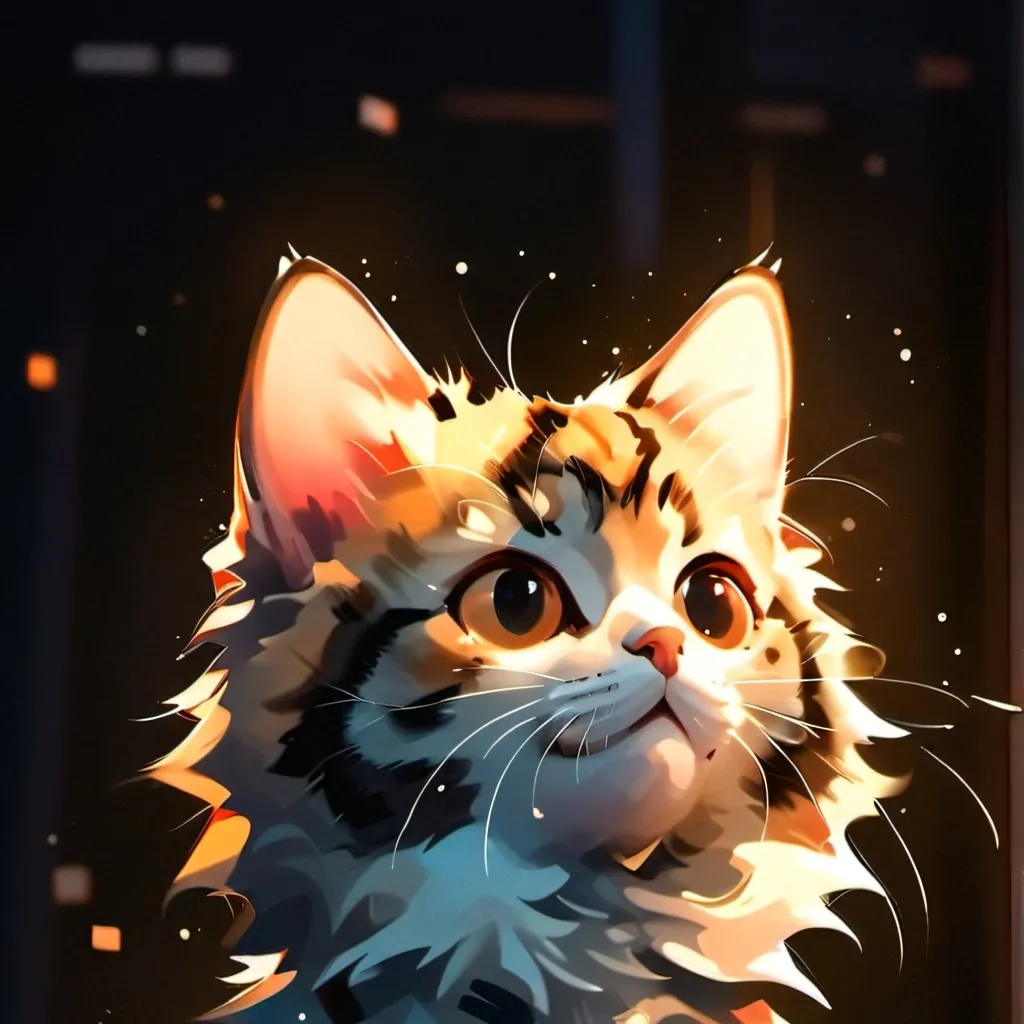 chat with ai character: Emoji speaking cat