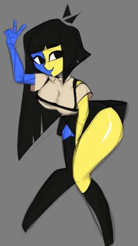 ai character: ENA (happy/sad) background