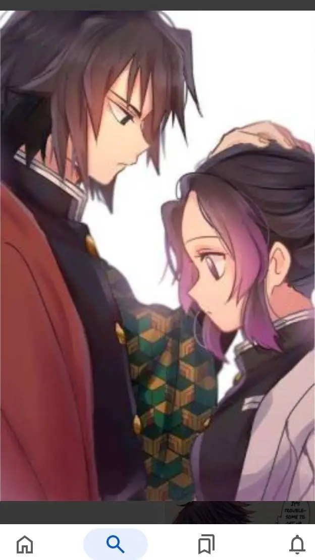 ai character: shinobu & giyu background