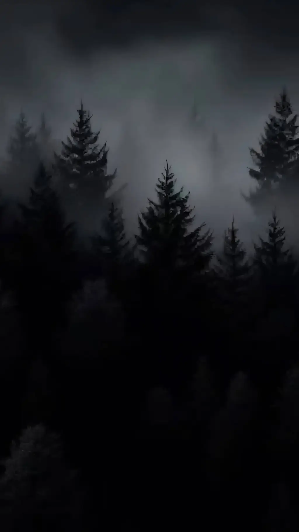 ai character: Deep forest background