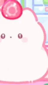 ai character: strawberry background