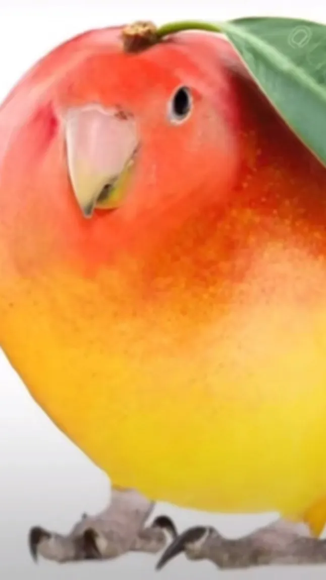 ai character: Mango parrot background