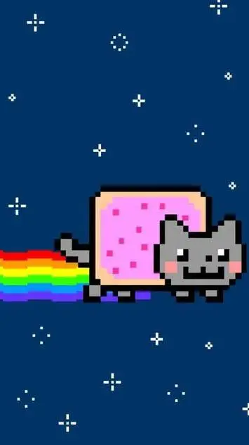 ai character: nyancat background