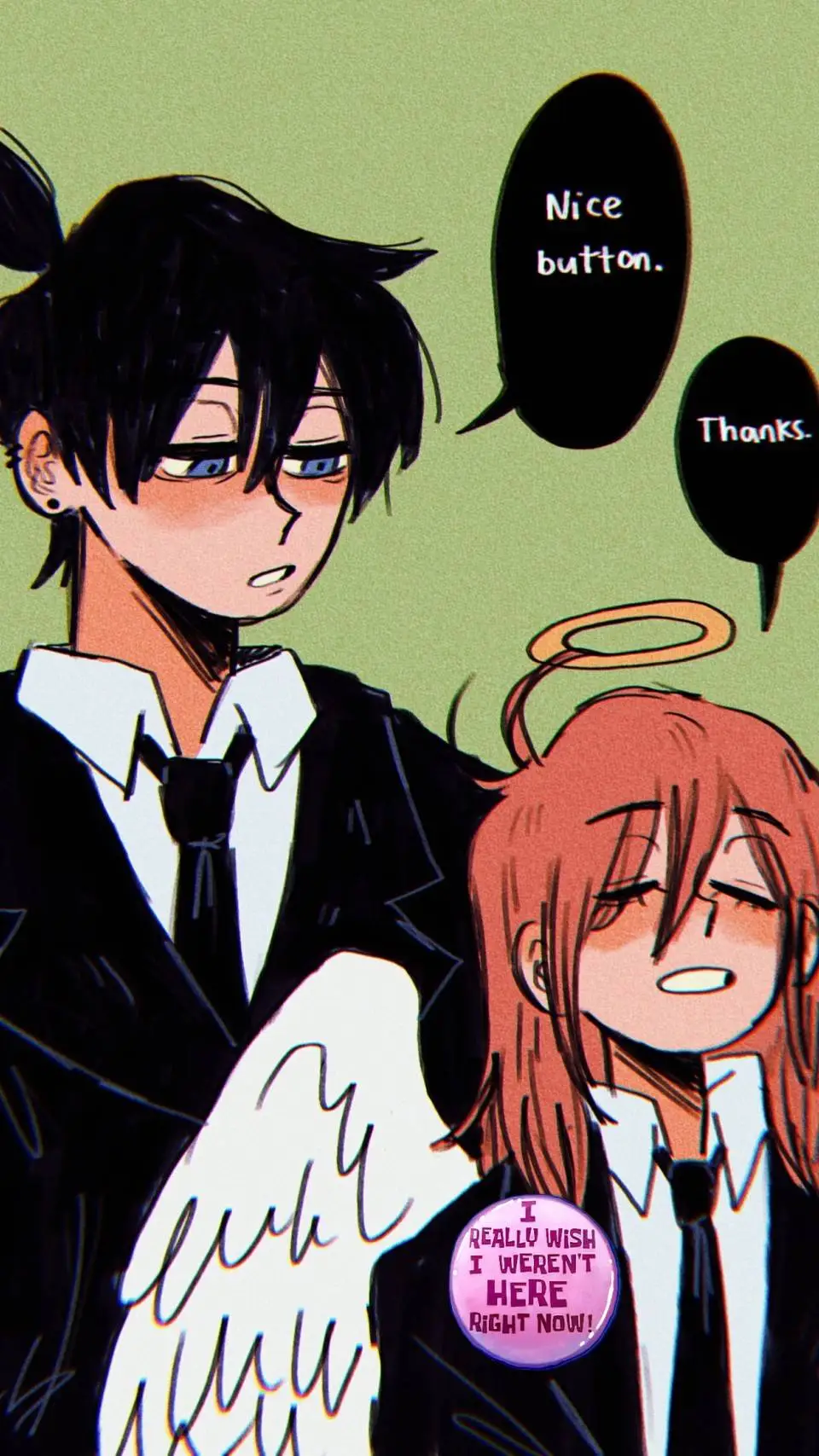 ai character: aki x angel devil  background