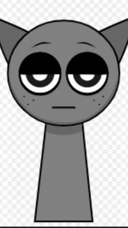 ai character: Gray background