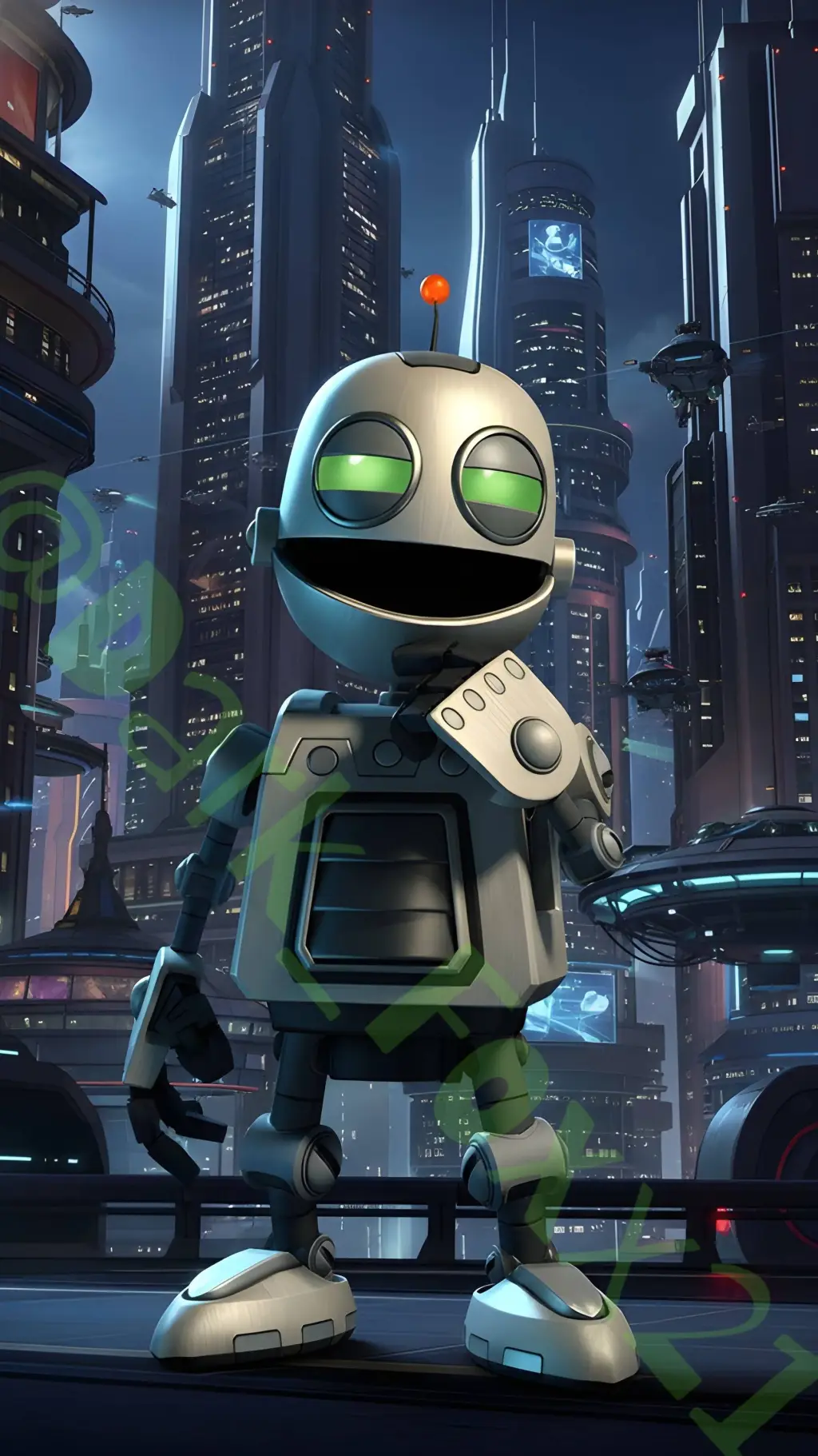 ai character: Clank background
