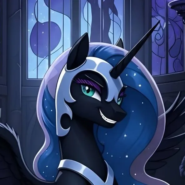 chat with ai character: Nightmare Moon 