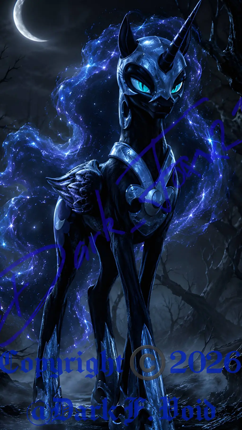 ai character: Nightmare Moon  background