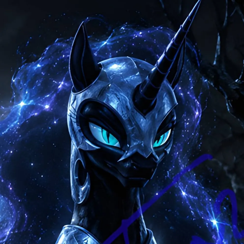 chat with ai character: Nightmare Moon 