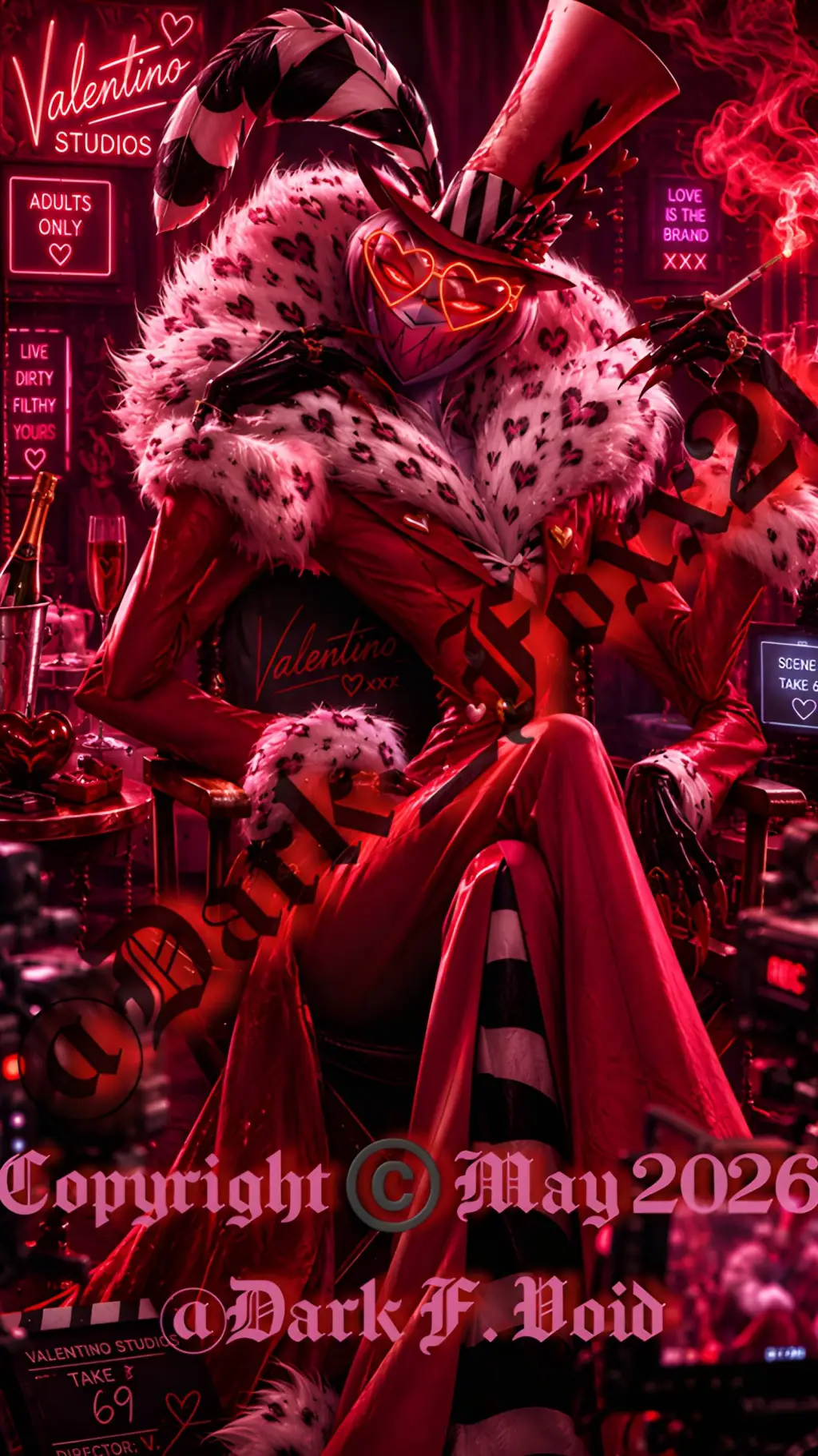 ai character: Valentino  background