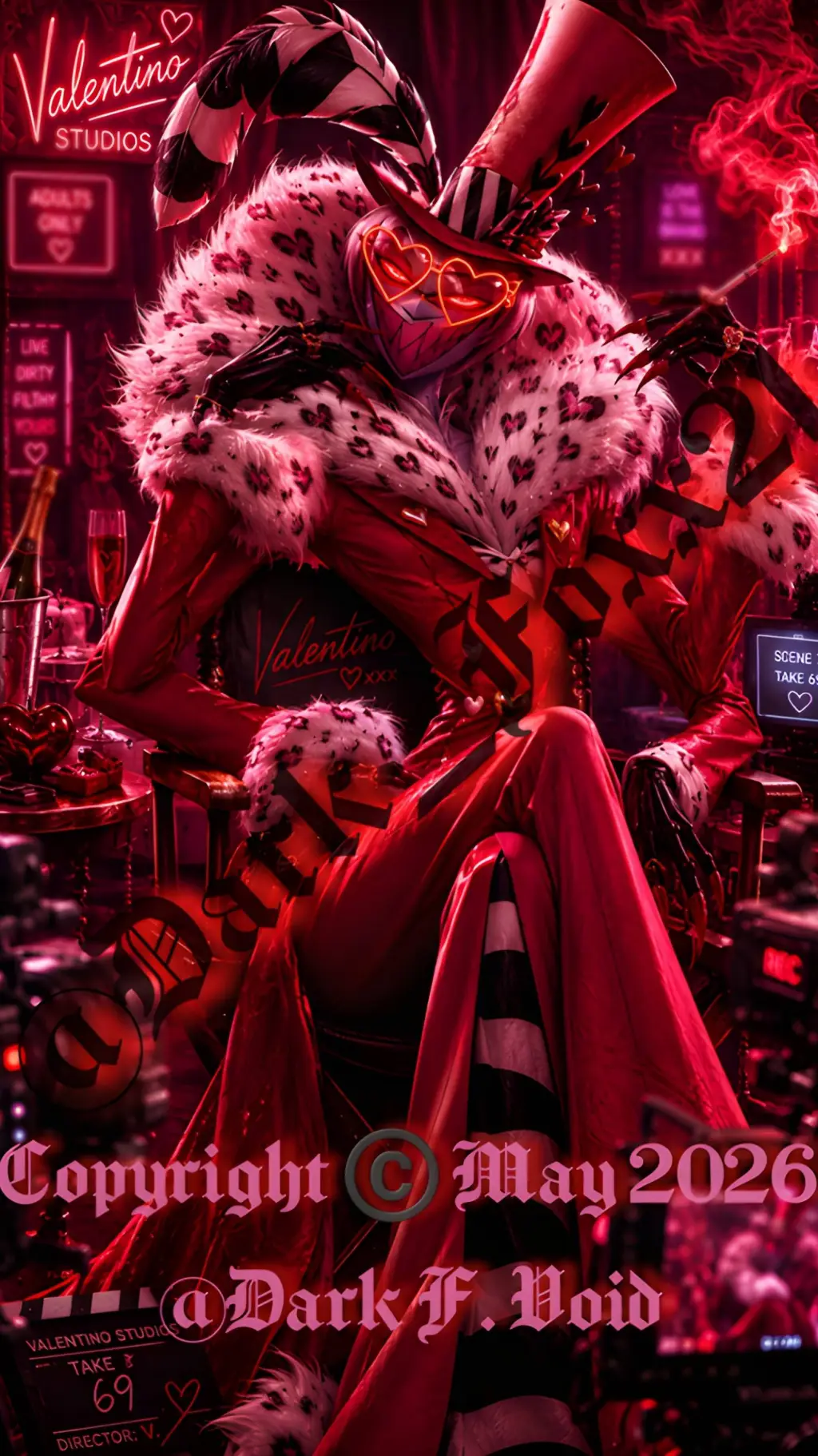 ai character: Valentino  background
