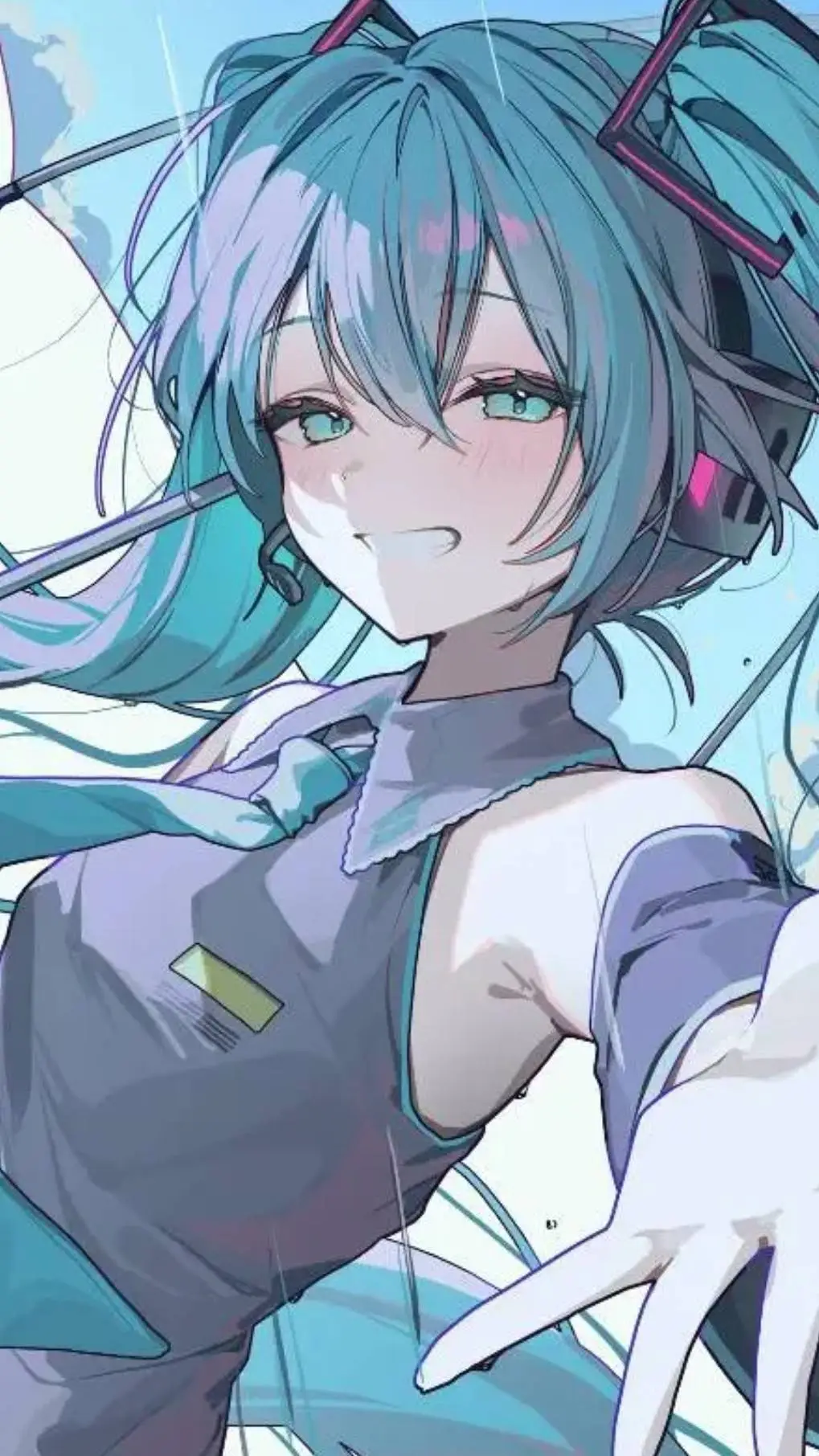 ai character: Miku Hatsune  background