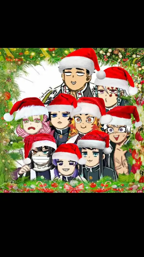 ai character: KNY Christmas  background