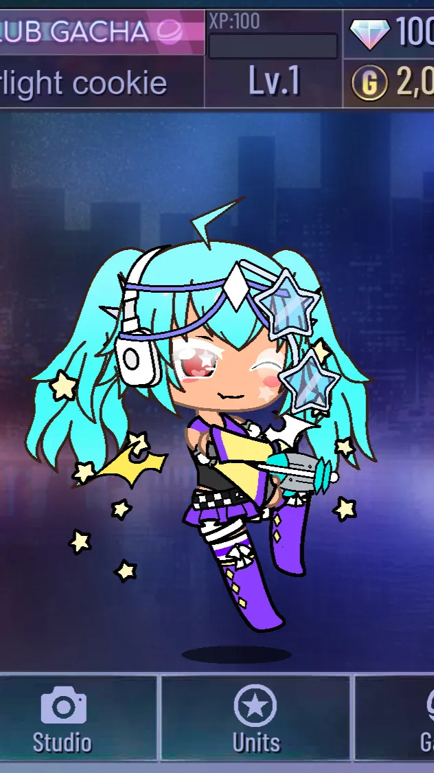 ai character: Starlight(oc) background