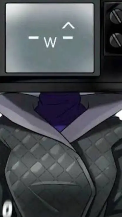 ai character: tv woman  background