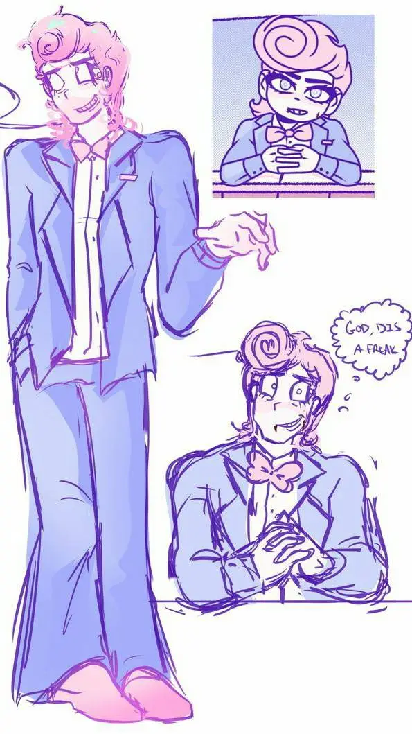 ai character: HARVEY☆HARVINGTON background