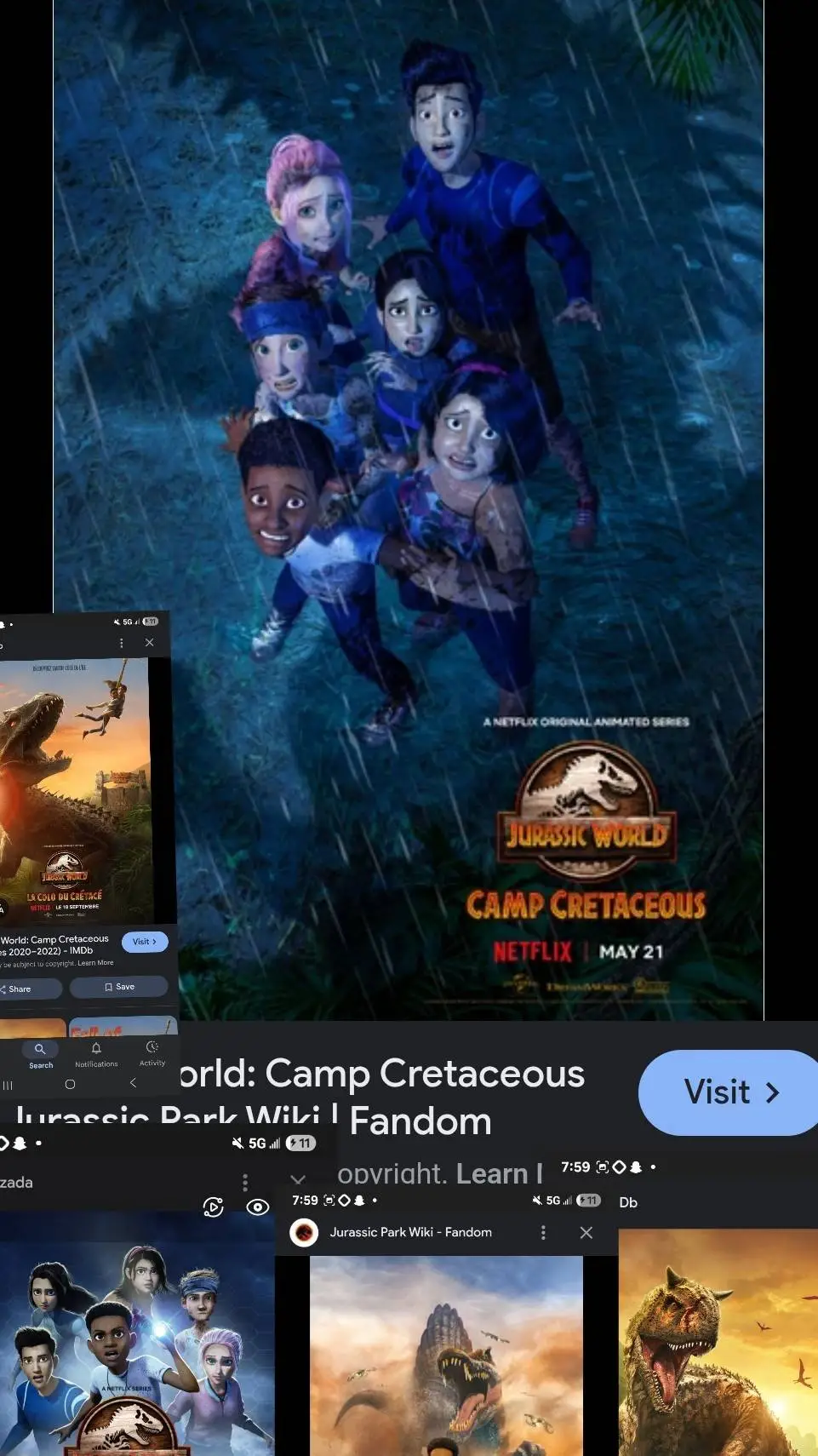 ai character: camp cretaceous background