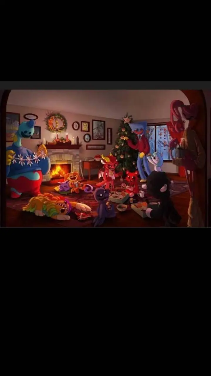 ai character: ppt Christmas background