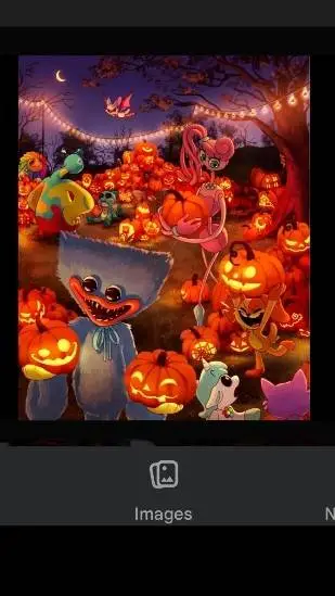 ai character: ppt Halloween background