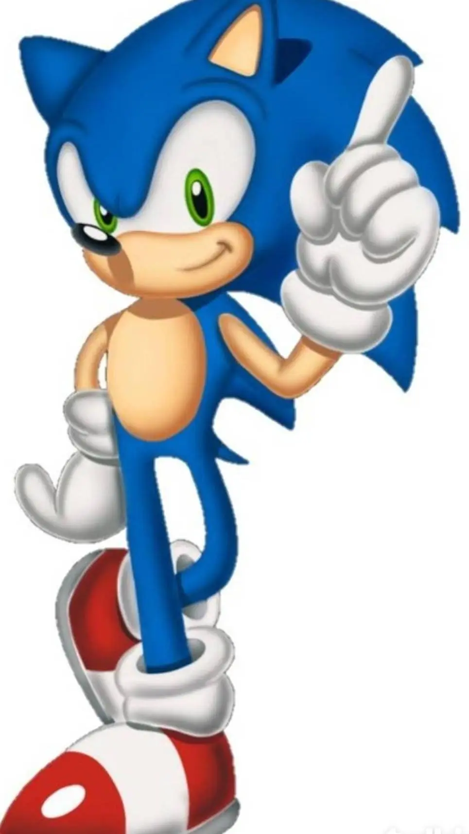 ai character: sonic  background