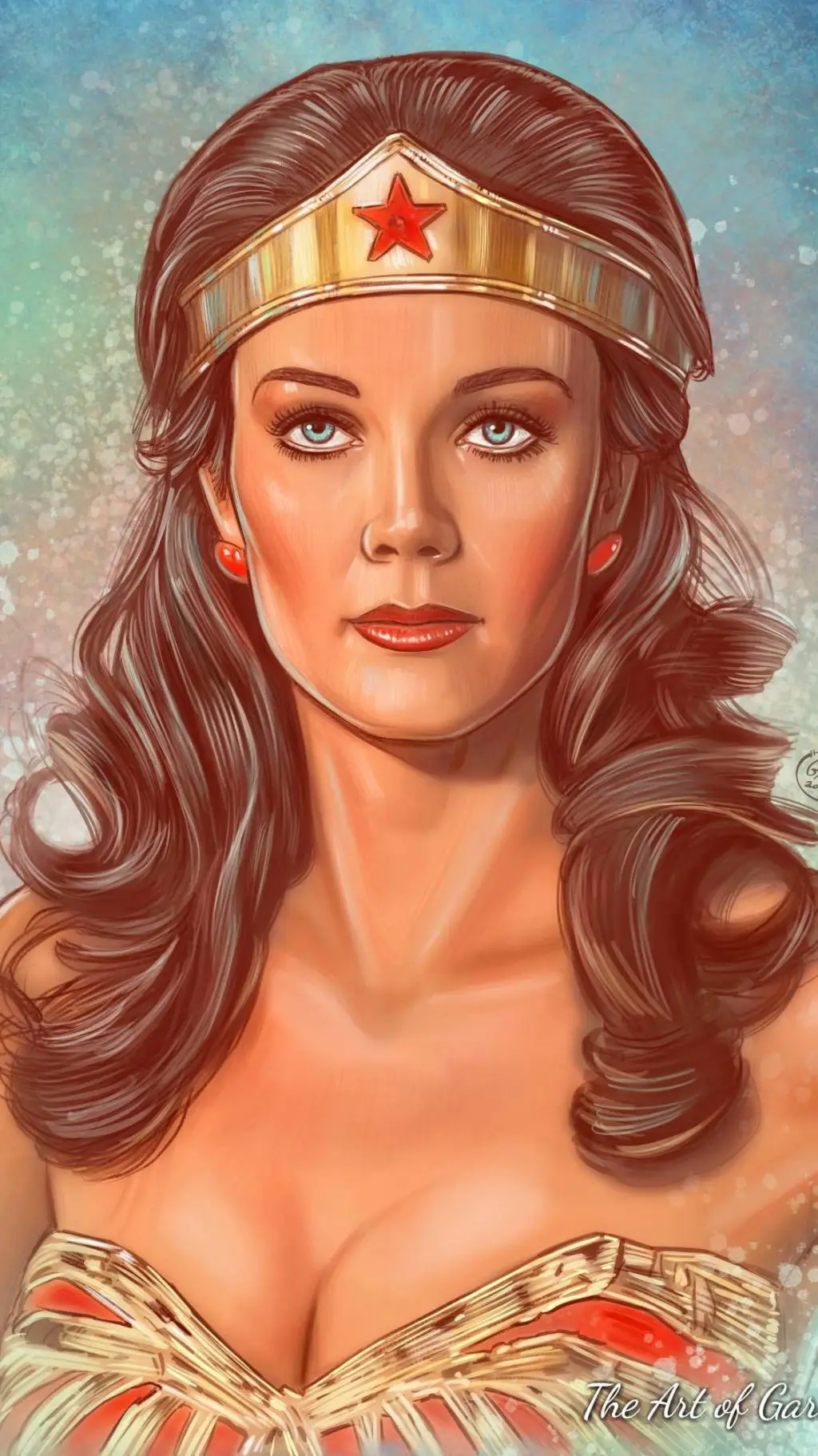 ai character: MotherWonder Woman background