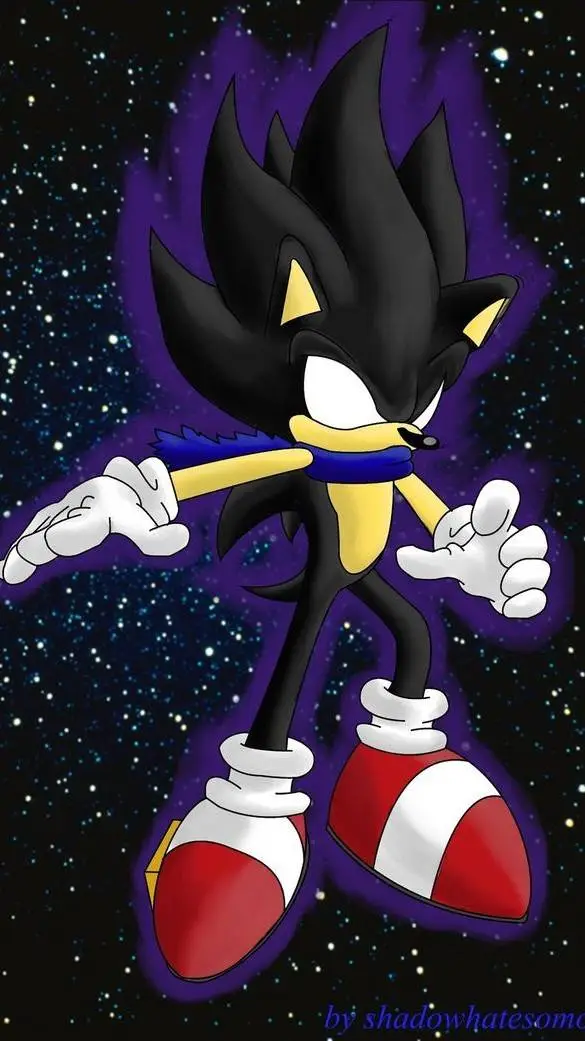 ai character: dark sonic  background