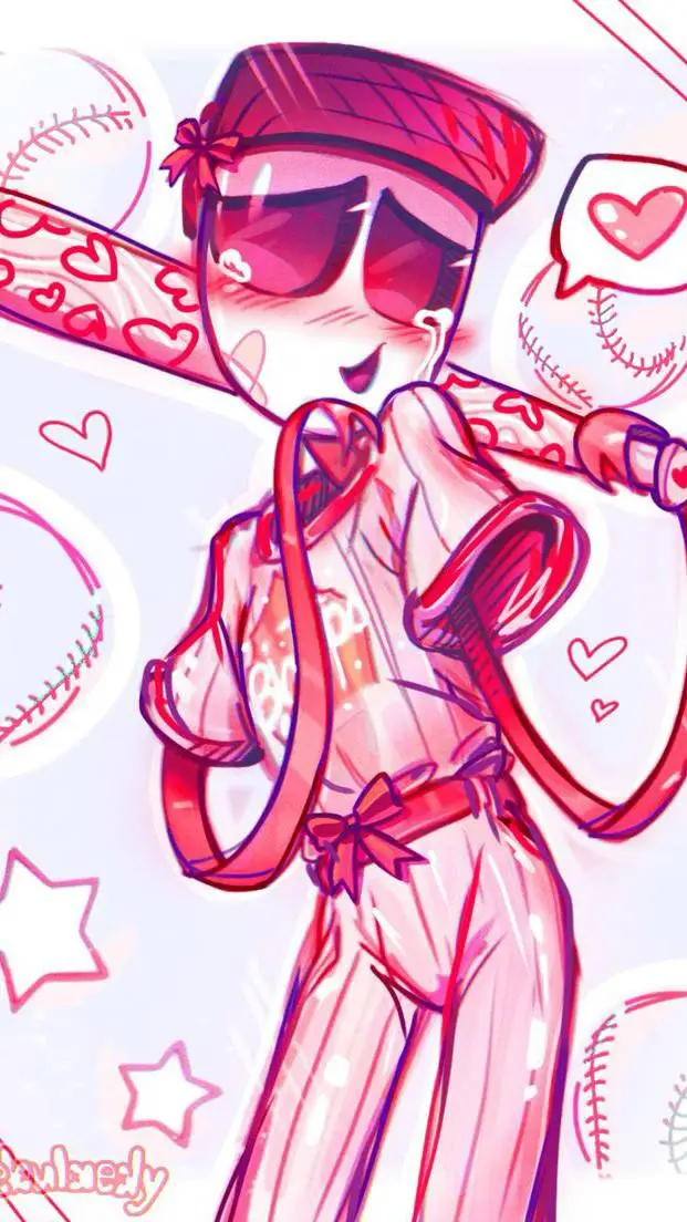 ai character: TADC play baseball background