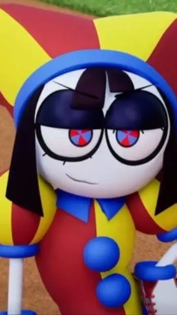 ai character: Evil pomni  background