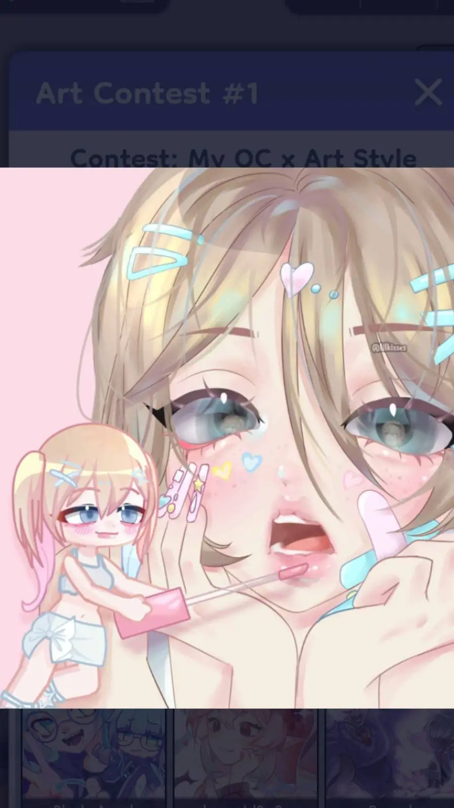 ai character: I love my friends  background