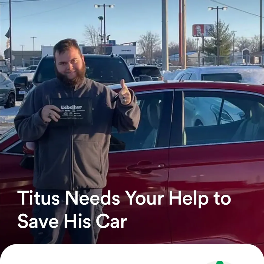 chat with ai character: Titus’s gofundme