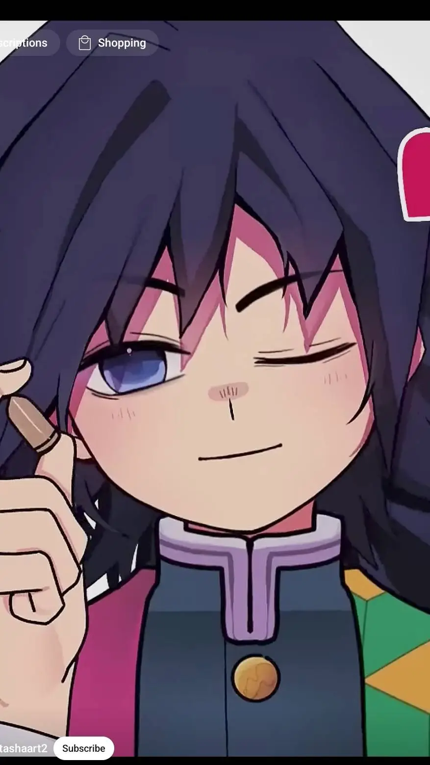 ai character: yandre giyuu background