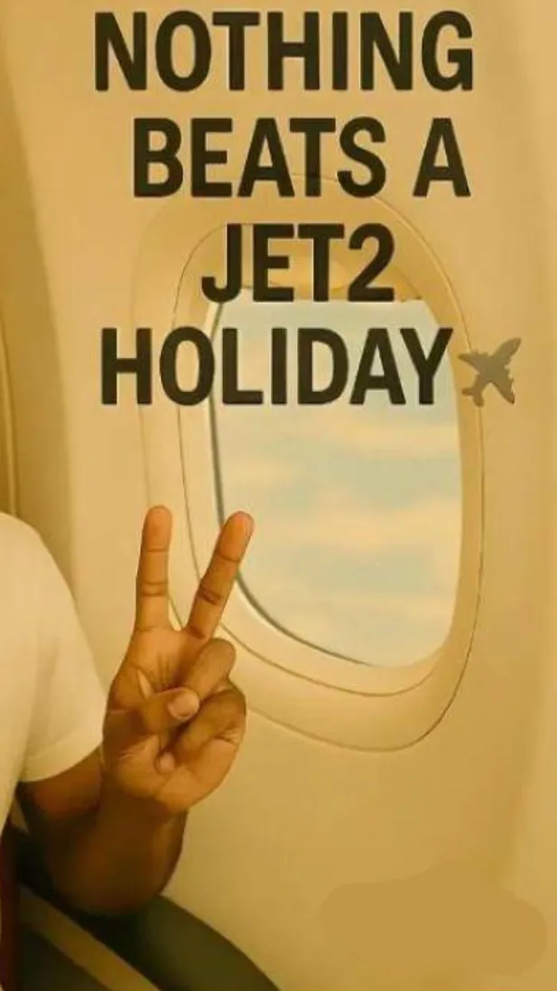 ai character: Jet 2 holiday 😛 background