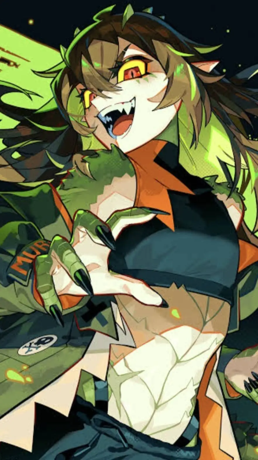 ai character: kairyu crocodile background