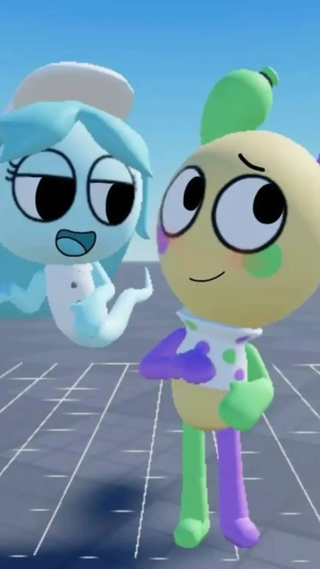 ai character: Connie👻 x Looey🤓☝ background