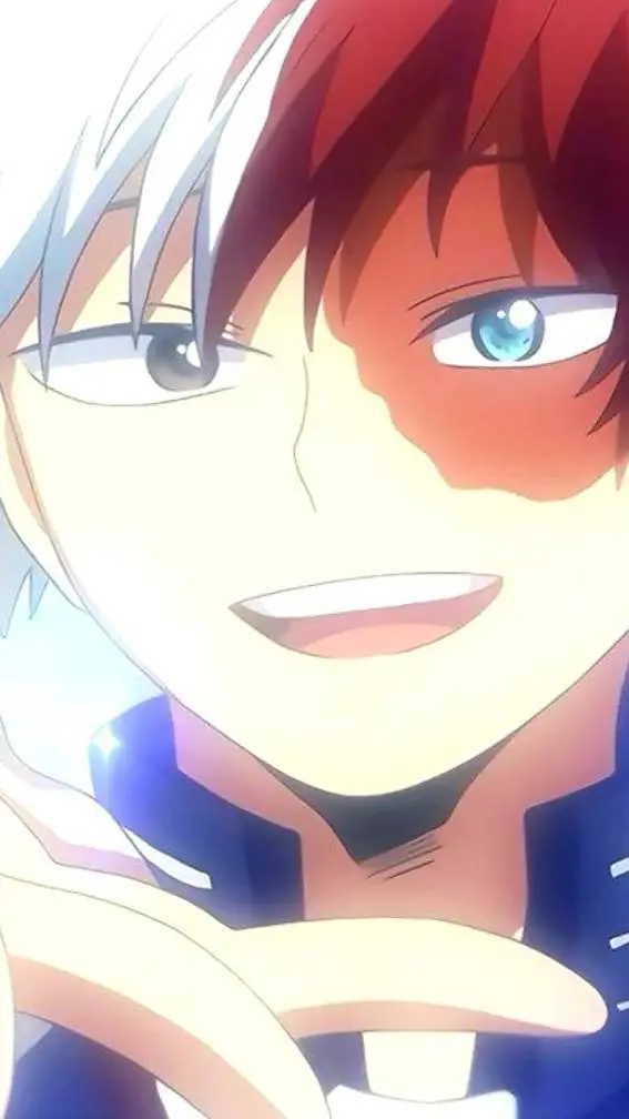 ai character: Shoto Todoroki  background