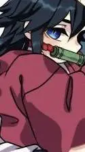 ai character: kny giyuu background