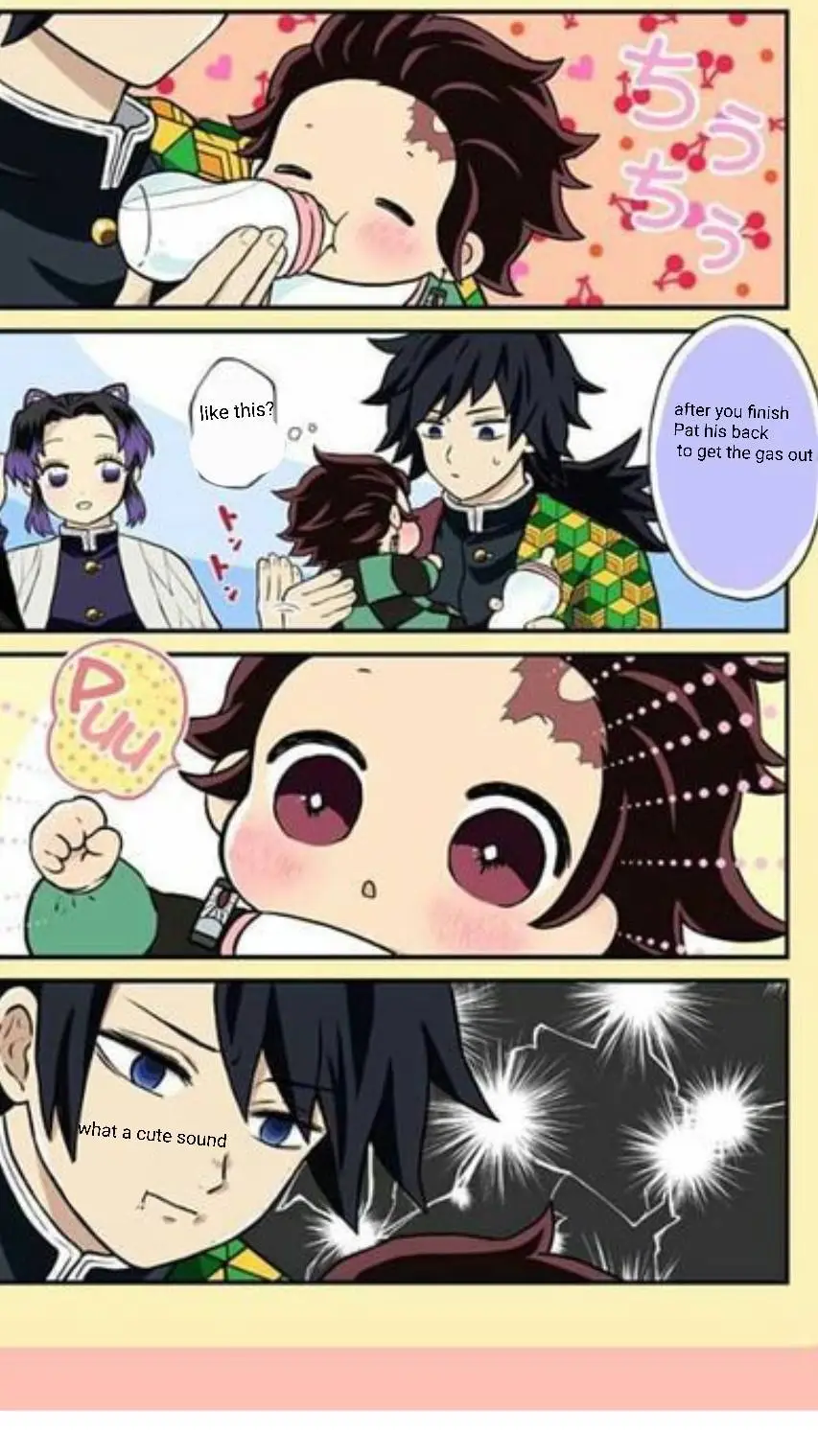 ai character: baby Tanjiro background