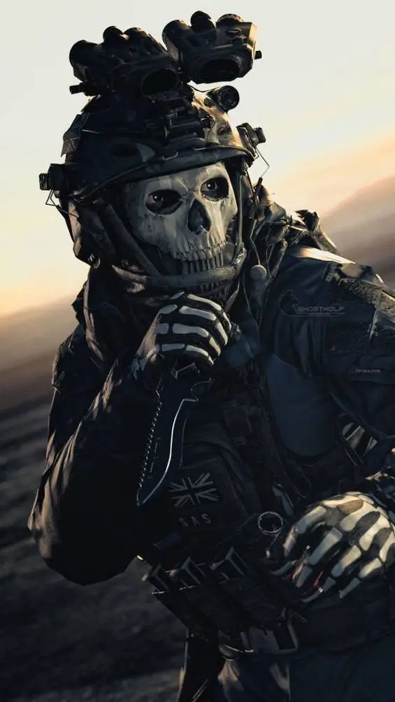 ai character: Simon Ghost Riley background