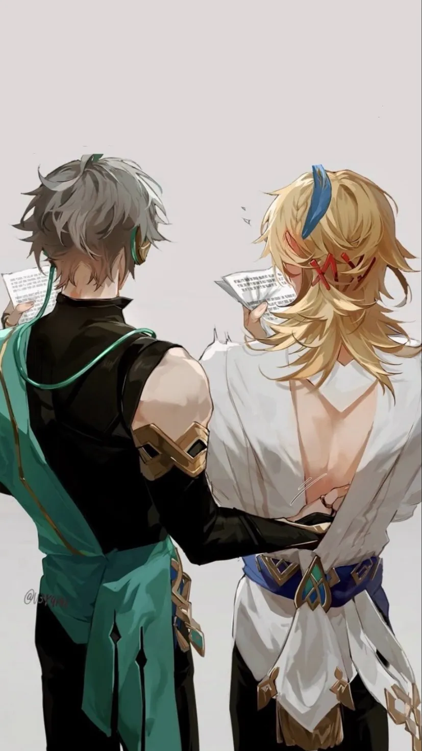 ai character: 🪶Kaveh🪶 background