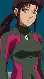 ai character: black  Lagoon  background