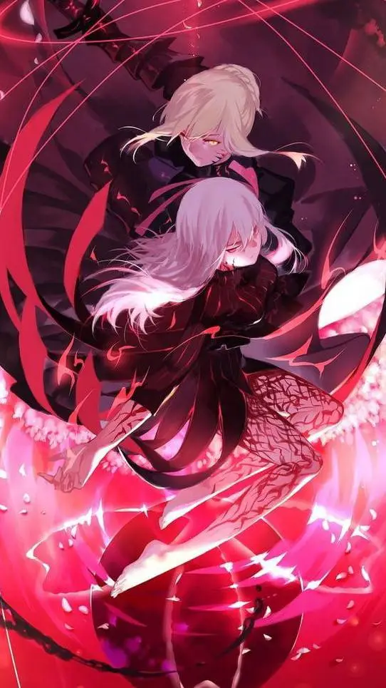 ai character: Saber Alter , dark background