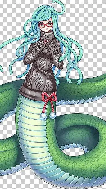 ai character: Lamia girls  background