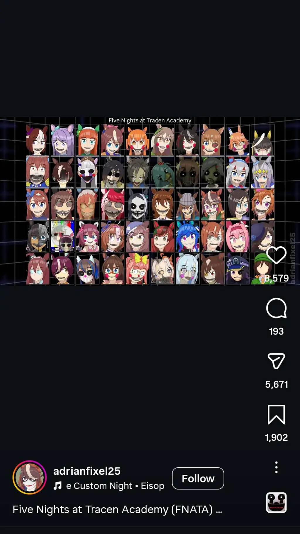 ai character: Fnata background