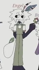 ai character: Engel but dandy background