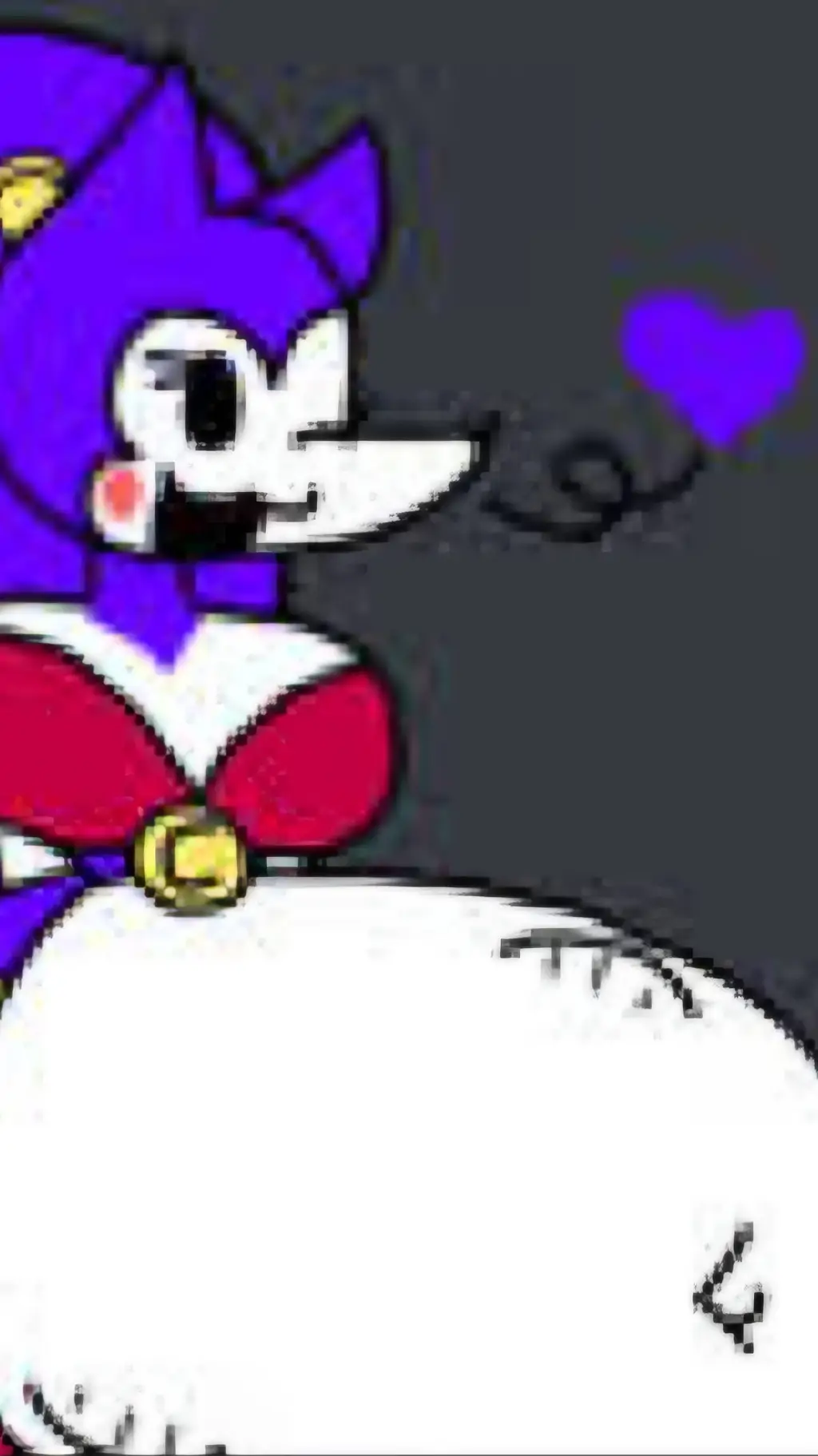 ai character: needlemouse  background