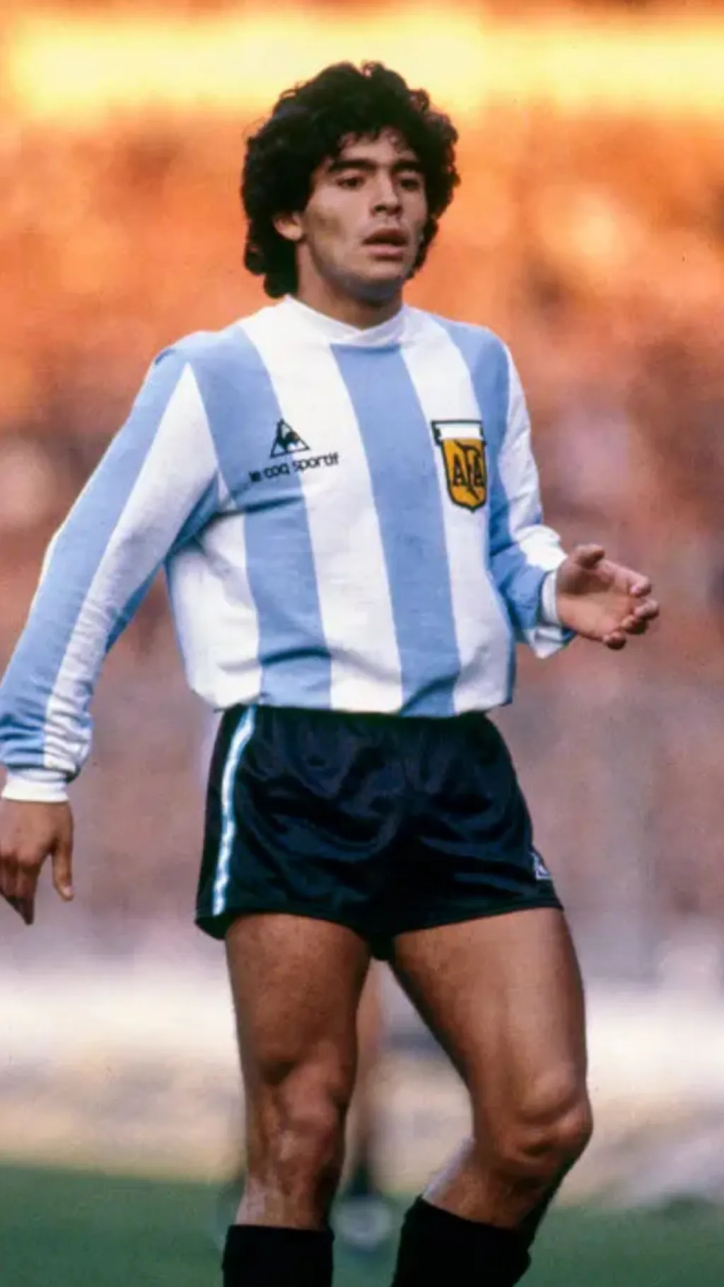 ai character: Diego Maradona  background