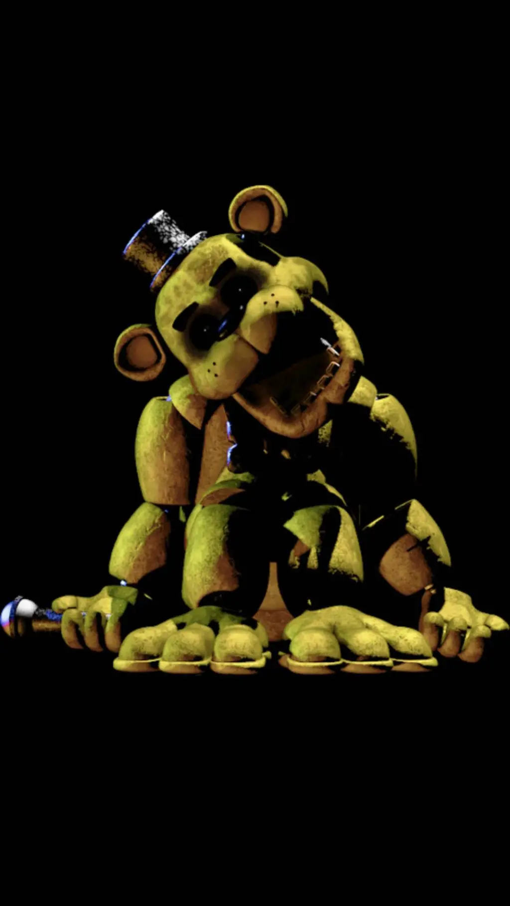 ai character: Golden Freddy background