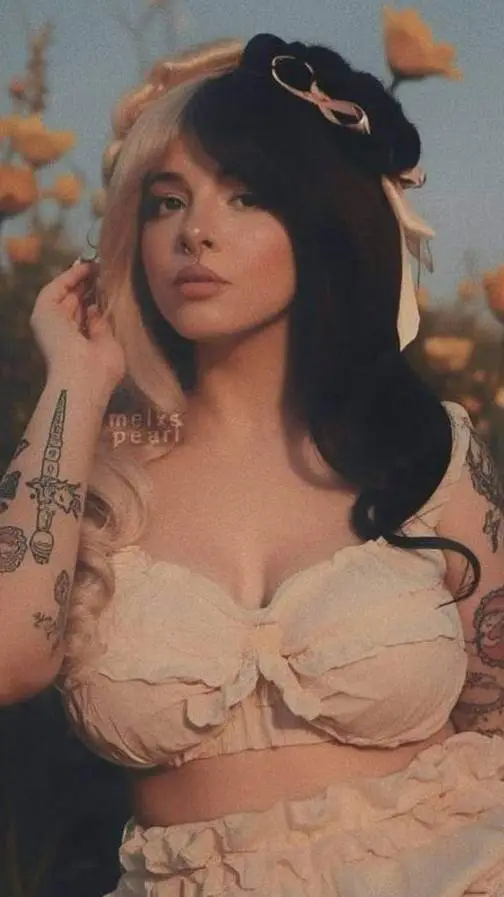 ai character: Melanie Martinez  background