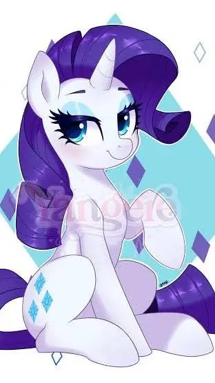 ai character: Rarity background